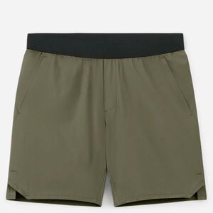 Ten Thousand Olive Athletic Shorts with Black Waistband